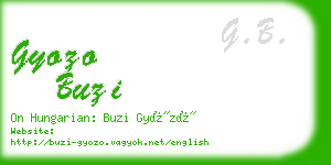 gyozo buzi business card